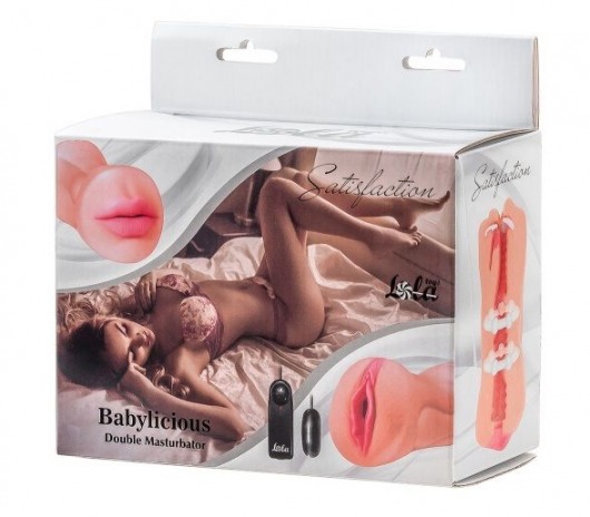 Двусторонний мастурбатор с вибропулей Satisfaction Babylicious - Lola Games - в Златоусте купить с доставкой