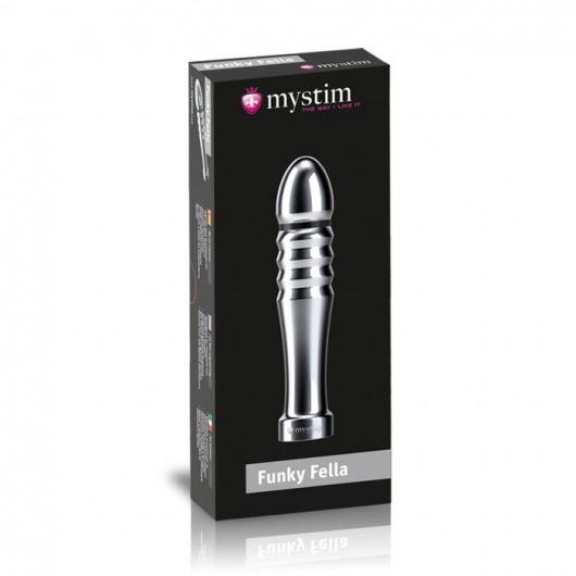 Ребристый фаллоимитатор для электростимуляции Funky Fella Rill Dildo - 13 см. - MyStim - купить с доставкой в Златоусте