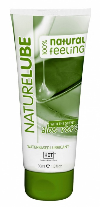 Смазка на водной основе с алоэ вера Nature Lube - 30 мл. - HOT - купить с доставкой в Златоусте