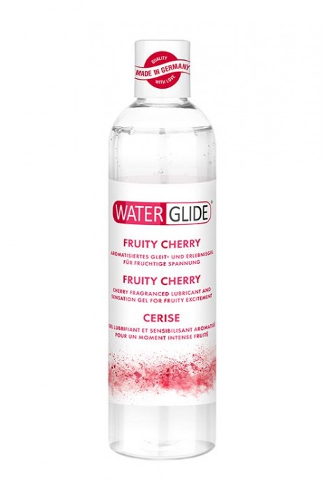 Лубрикант на водной основе с ароматом вишни FRUITY CHERRY - 300 мл. - Waterglide - купить с доставкой в Златоусте