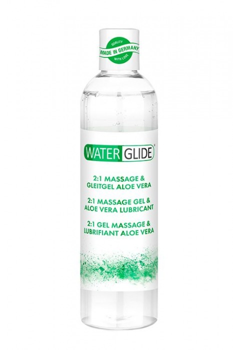 Гель-смазка 2-в-1 MASSAGE   LUBRICANT ALOE VERA - 300 мл. - Waterglide - купить с доставкой в Златоусте