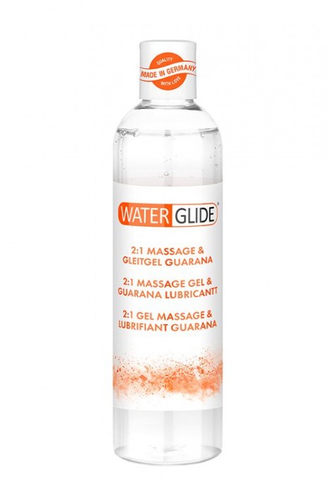 Гель-смазка 2-в-1 MASSAGE   LUBRICANT GUARANA - 300 мл. - Waterglide - купить с доставкой в Златоусте