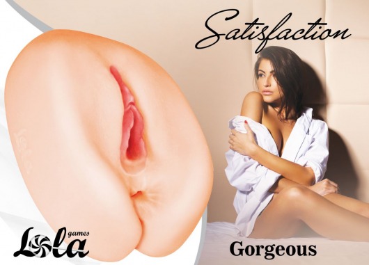 Мастурбатор с 2 тоннелями Satisfaction Gorgeous - Lola Games - в Златоусте купить с доставкой