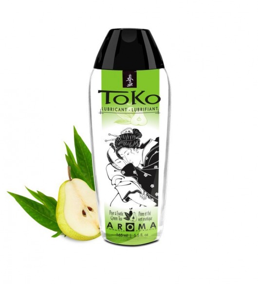 Интимный гель TOKO Pear   Exotic Green Tea с ароматом груши и зеленого чая - 165 мл. - Shunga - купить с доставкой в Златоусте